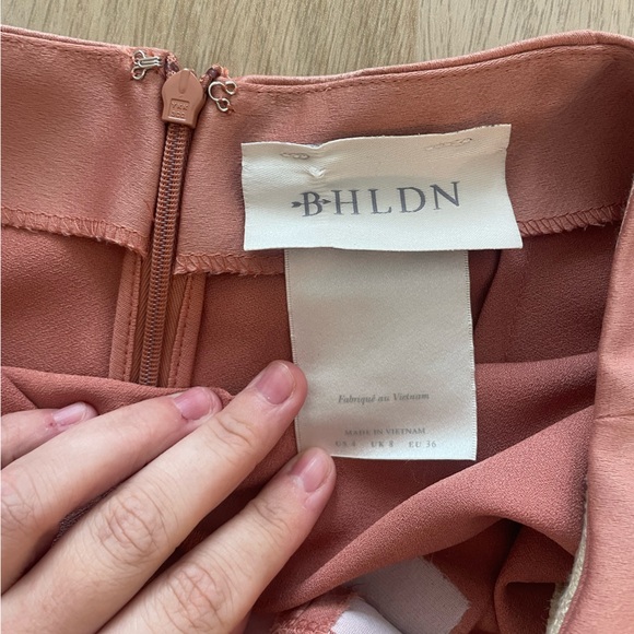 BHLDN Ruby Twist Halter Satin Gown - Picture 8 of 9